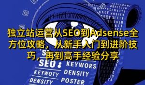 独立站运营从SEO到Adsense全方位攻略，从新手入门到进阶技巧，再到高手经验分享-江南创业网