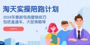 淘天实操陪跑计划，2024年最新电商营销技巧，包括直通车、大促策略等-江南创业网