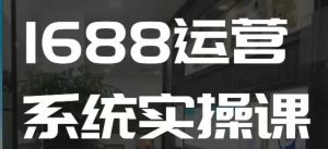 1688高阶运营系统实操课，快速掌握1688店铺运营的核心玩法-江南创业网
