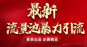 最新“流量池”无门槛暴力引流(全网首发)日引500+-江南创业网
