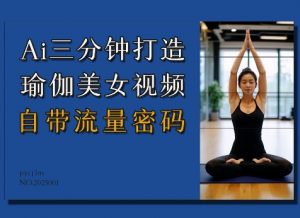 Ai3分钟打造瑜伽美女视频，自带流量密码-江南创业网
