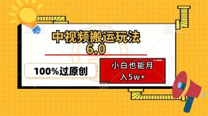 中视频搬运玩法6.0，利用软件双重去重，100%过原创，小白也能月入5w+-江南创业网