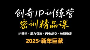 2025年“知识付费IP训练营”小白避坑年赚百万，暴力引流，闪电成交-江南创业网