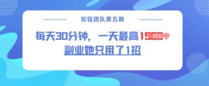 副业她只用了1招，每天30分钟，无脑二创，一天最高1.5k-江南创业网