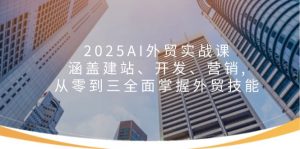 2025AI外贸实战课：涵盖建站、开发、营销, 从零到三全面掌握外贸技能-江南创业网
