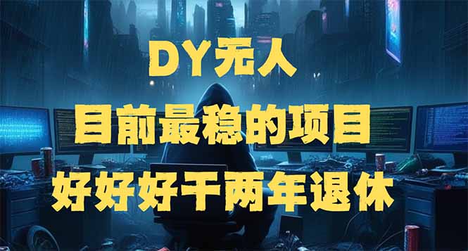 DY无人，目前最稳的项目，矩阵放大边旅游边赚钱，好好好干两年退休-江南创业网