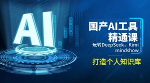 国产AI工具精通课，玩转DeepSeek，Kimi，mindshow，打造个人知识库-江南创业网