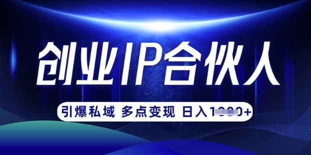 云帆·创业ip合伙人打造3.0，从0到1教你做网创，实现月入过W-江南创业网