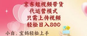 京东短视频带货，2025翻身项目，只需上传视频，单月稳定变现8k+【揭秘】-江南创业网