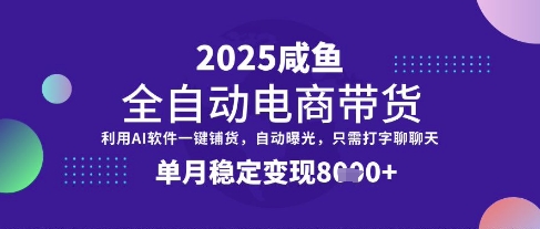 全网首发【闲鱼全自动电商带货】三年磨一剑，一朝露锋芒，单月稳定变现8k+【揭秘】-江南创业网