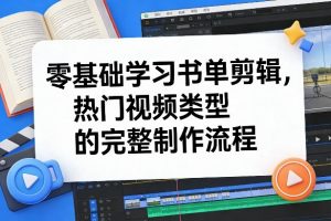 零基础学习书单剪辑，热门视频类型的完整制作流程(更新2026)-江南创业网