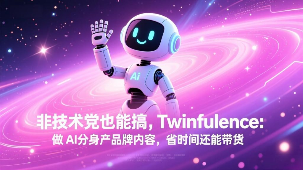 非技术党也能搞!Twinfluence:做 AI 分身产品牌内容,省时间还能带货-江南创业网