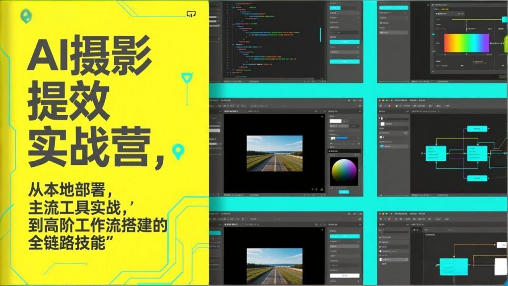 AI+摄影提效实战营，从本地部署，主流工具实战，到高阶工作流搭建的全链路技能-江南创业网