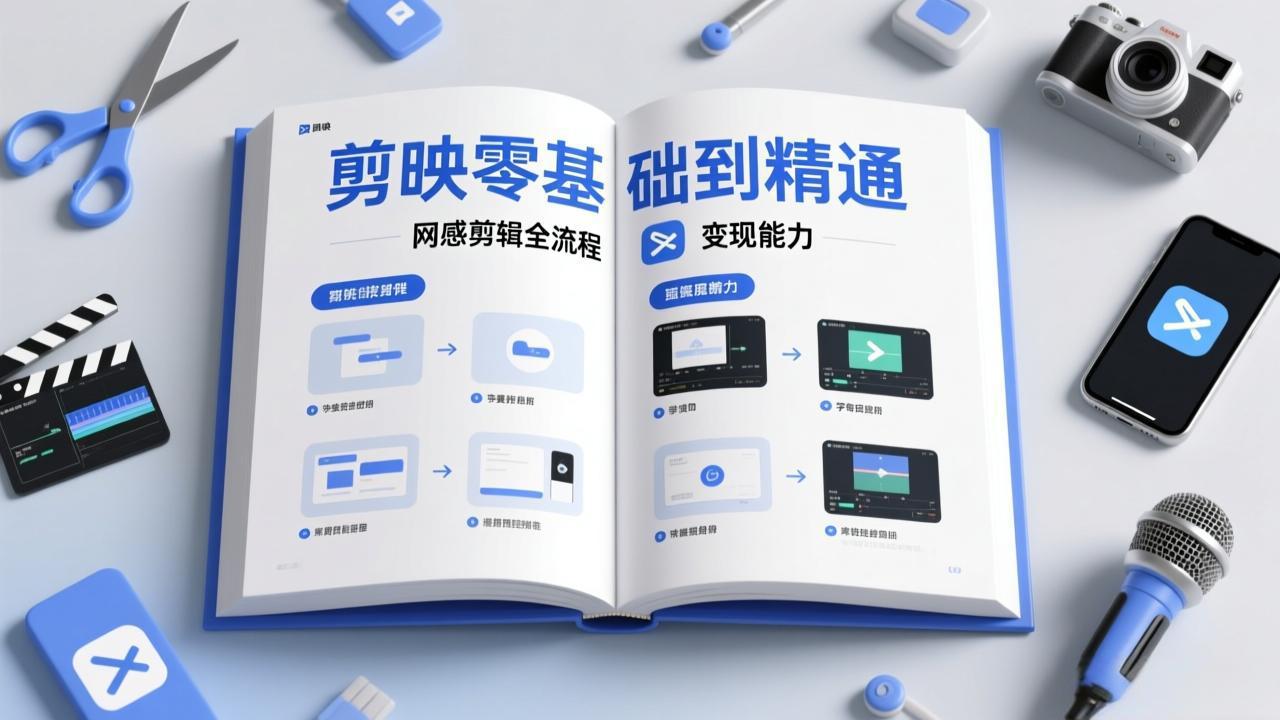 剪映零基础也能快速上手，从入门到精通掌握网感剪辑全流程，掌握能直接变现的剪辑能力-江南创业网