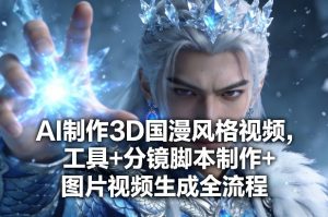 AI制作3D国漫风格视频,工具+分镜脚本制作+图片视频生成全流程-江南创业网
