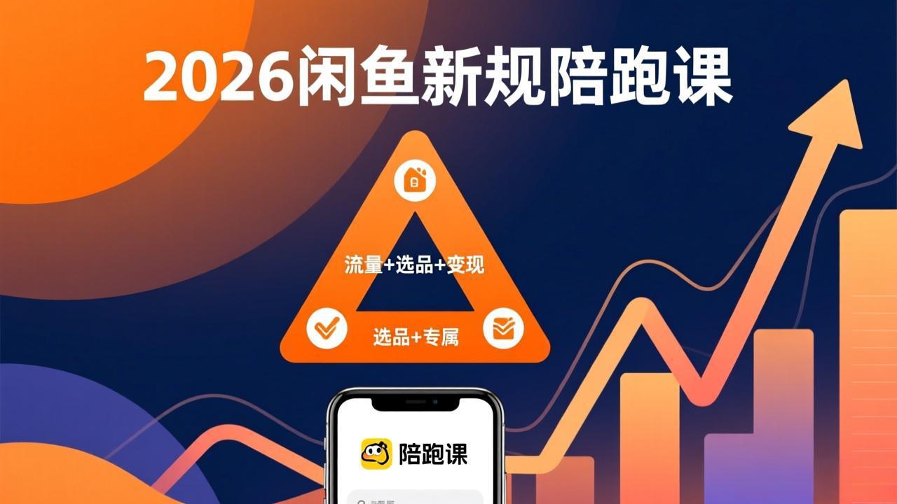 2026闲鱼高阶陪跑课全新上线,带你吃透新规玩转选品流量,从零搭建稳定变现盈利体系-江南创业网