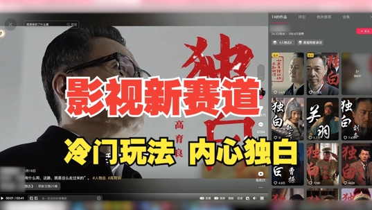 最新影视解说玩法，人物独白，30天涨粉24万+，全流程拆解【揭秘】-江南创业网