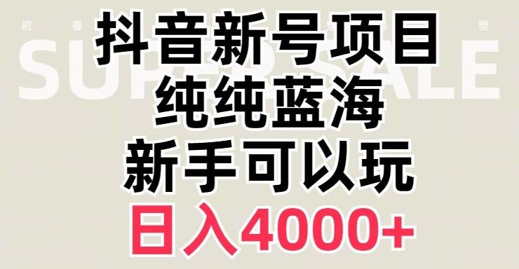 抖音蓝海赛道，必须是新账号，日入4000+【揭秘】-江南创业网
