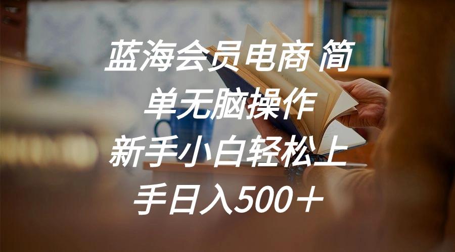 蓝海会员电商 简单无脑操作 新手小白轻松上手日入500＋-江南创业网