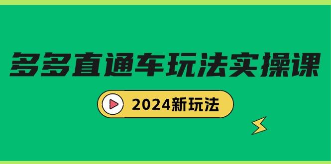 (9412期)多多直通车玩法实战课，2024新玩法(7节课)-江南创业网