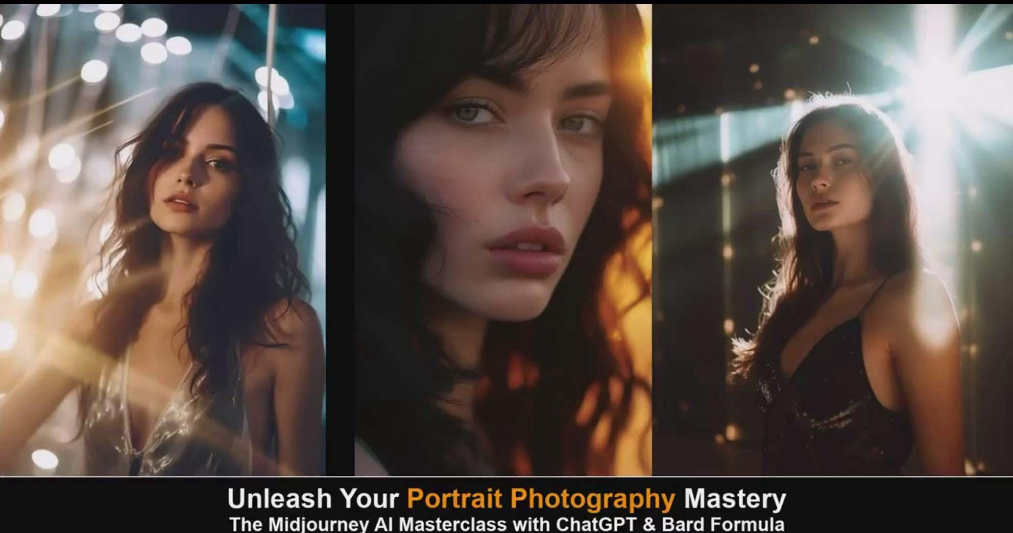 图片[6]-(9312期)Midjourney v5 ChatGPT 和 Bard AI人工智能人像摄影大师班-15节-中英字幕-江南创业网