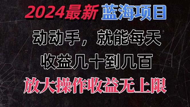 有手就行的2024全新蓝海项目，每天1小时收益几十到几百，可放大操作收…-江南创业网
