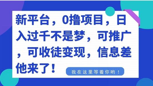 不要再花冤枉钱了，0撸项目，每天坚持，稳定1000+-江南创业网