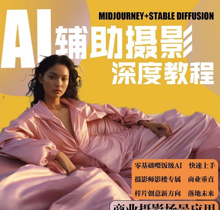 (8727期)2024年AI辅助摄影人工智能商业应用摄影课程(37节课)-江南创业网