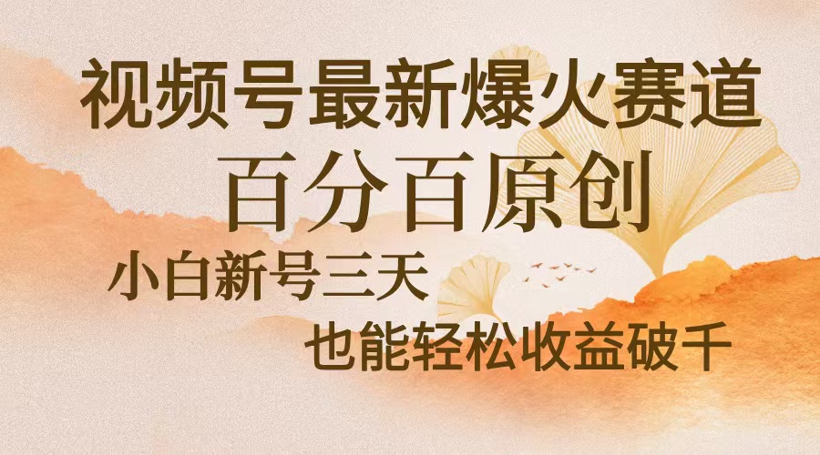 视频号最新爆火赛道，中老年粉深信不疑，百分百原创，新号三天收益轻松…-江南创业网