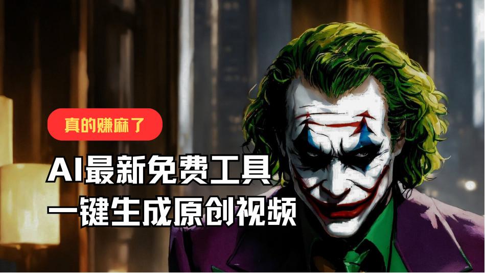 最新免费AI工具，一键生成原创视频，佛系搬运，轻松月入10000+！-江南创业网