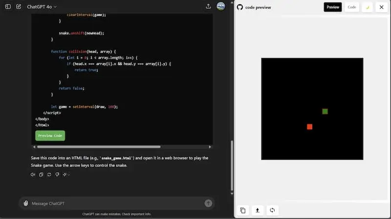 ChatGPT Code Preview｜AI编程预览工具-江南创业网