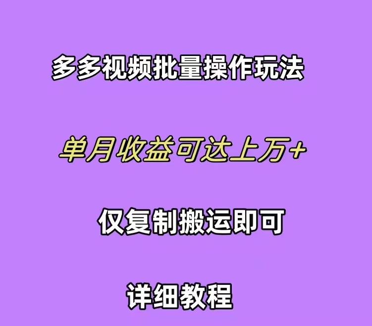 (10029期)拼多多视频带货快速过爆款选品教程 每天轻轻松松赚取三位数佣金 小白必…-江南创业网