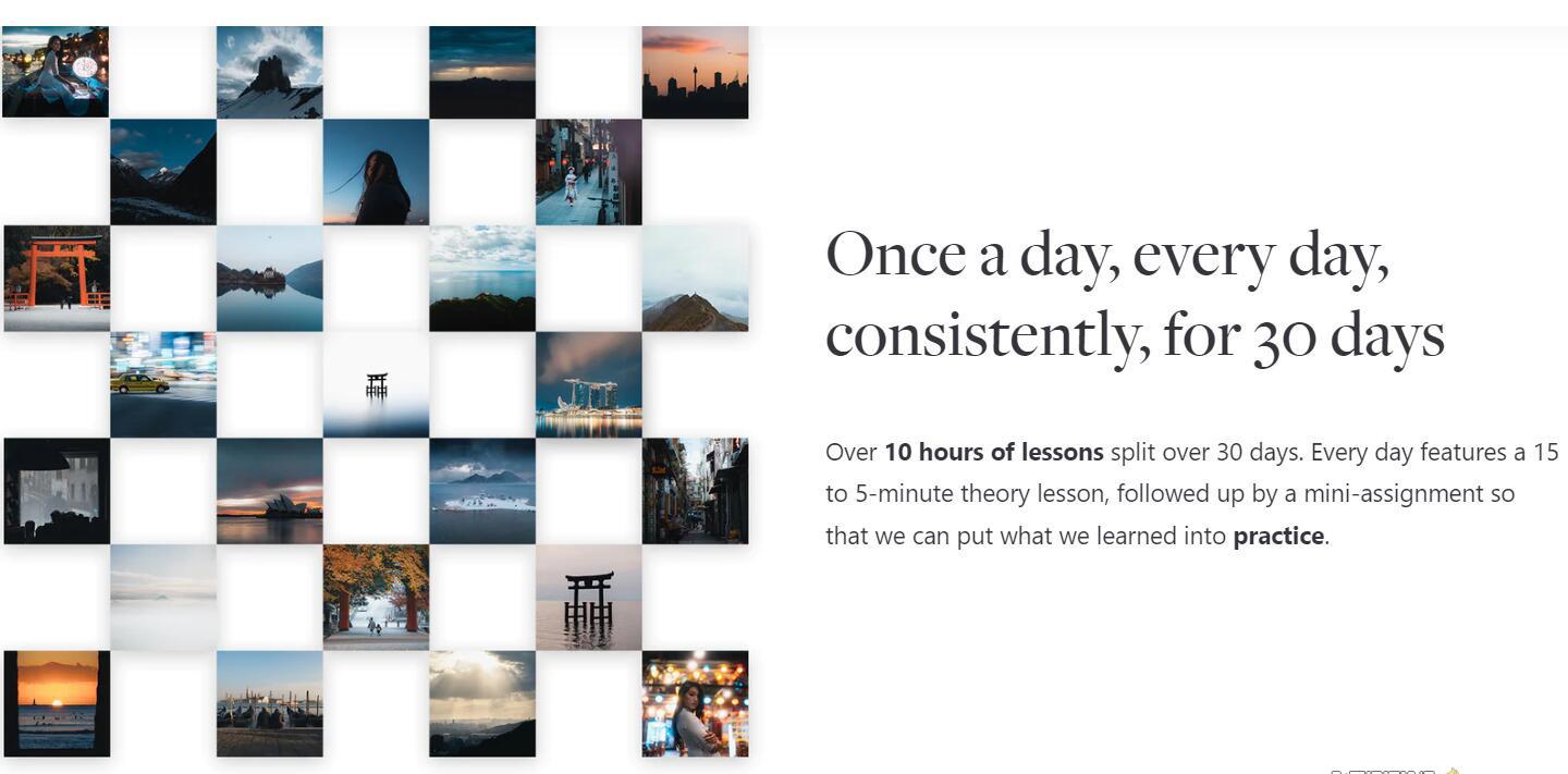 网红摄影师Pat Kay – 30天摄影基础知识加速器教程-30节课-中英字幕-江南创业网