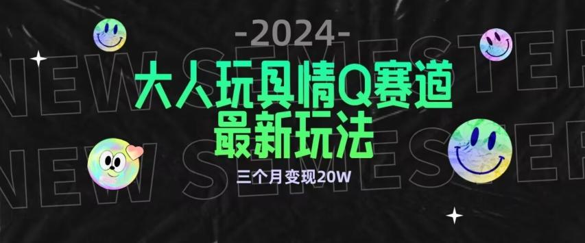 全新大人玩具情Q赛道合规新玩法，公转私域不封号流量多渠道变现，三个月变现20W【揭秘】-江南创业网