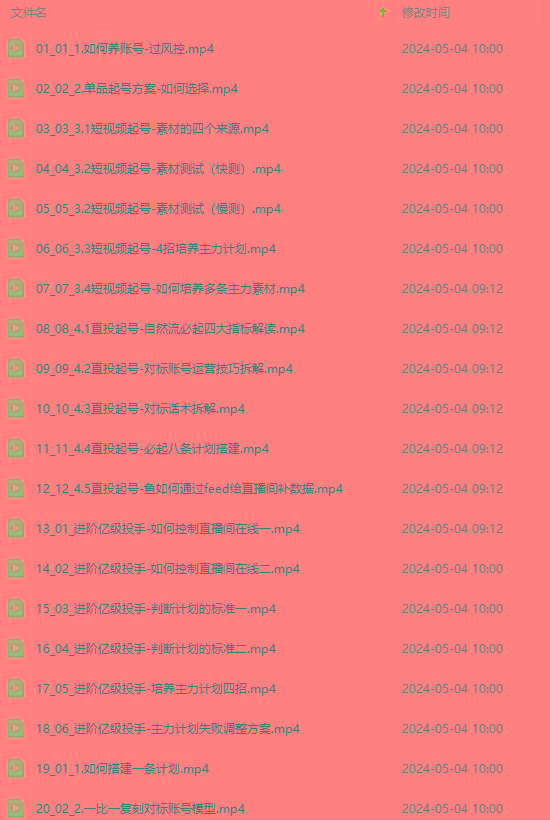 图片[1]-2024单品正价起号，直播素材投流选品：选品课+投流课+素材课+卡首屏/100节-江南创业网