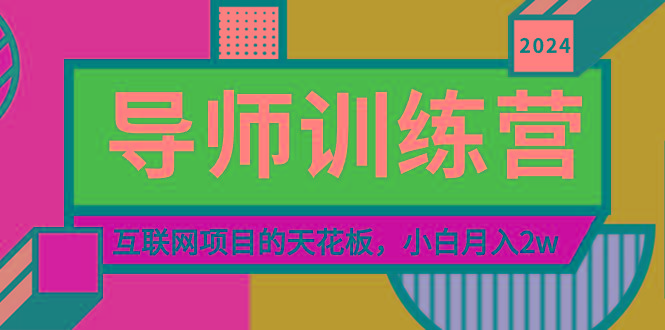 《导师训练营》精准粉丝引流的天花板，小白月入2w-江南创业网