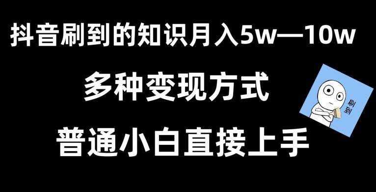 抖音刷到的知识，每天只需2小时，日入2000+，暴力变现，普通小白直接上手【揭秘】-江南创业网