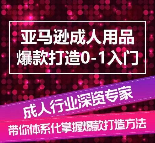 亚马逊成人用品爆款打造0-1入门，系统化讲解亚马逊成人用品爆款打造的流程-江南创业网