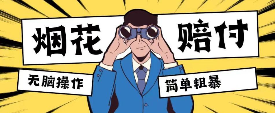 最新蓝海玩法，烟花爆竹赔付，单订单赔付200-500无脑操作【仅揭秘】-江南创业网