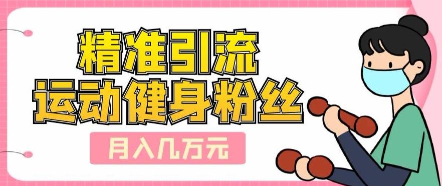 精准引流运动健身粉丝，轻松月入几万-江南创业网