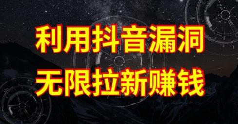 利用抖音链接漏洞，无限拉新赚钱【漏洞原理+操作流程】【揭秘】-江南创业网