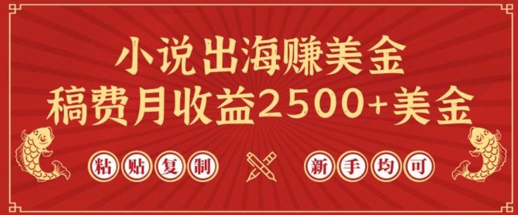小说出海赚美金，稿费月收益2500+美金，仅需chatgpt粘贴复制，新手也能玩转【揭秘】-江南创业网