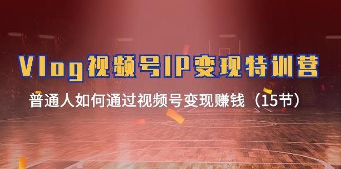 Vlog 视频号IP变现特训营，普通人如何通过视频号变现赚钱(15节-江南创业网