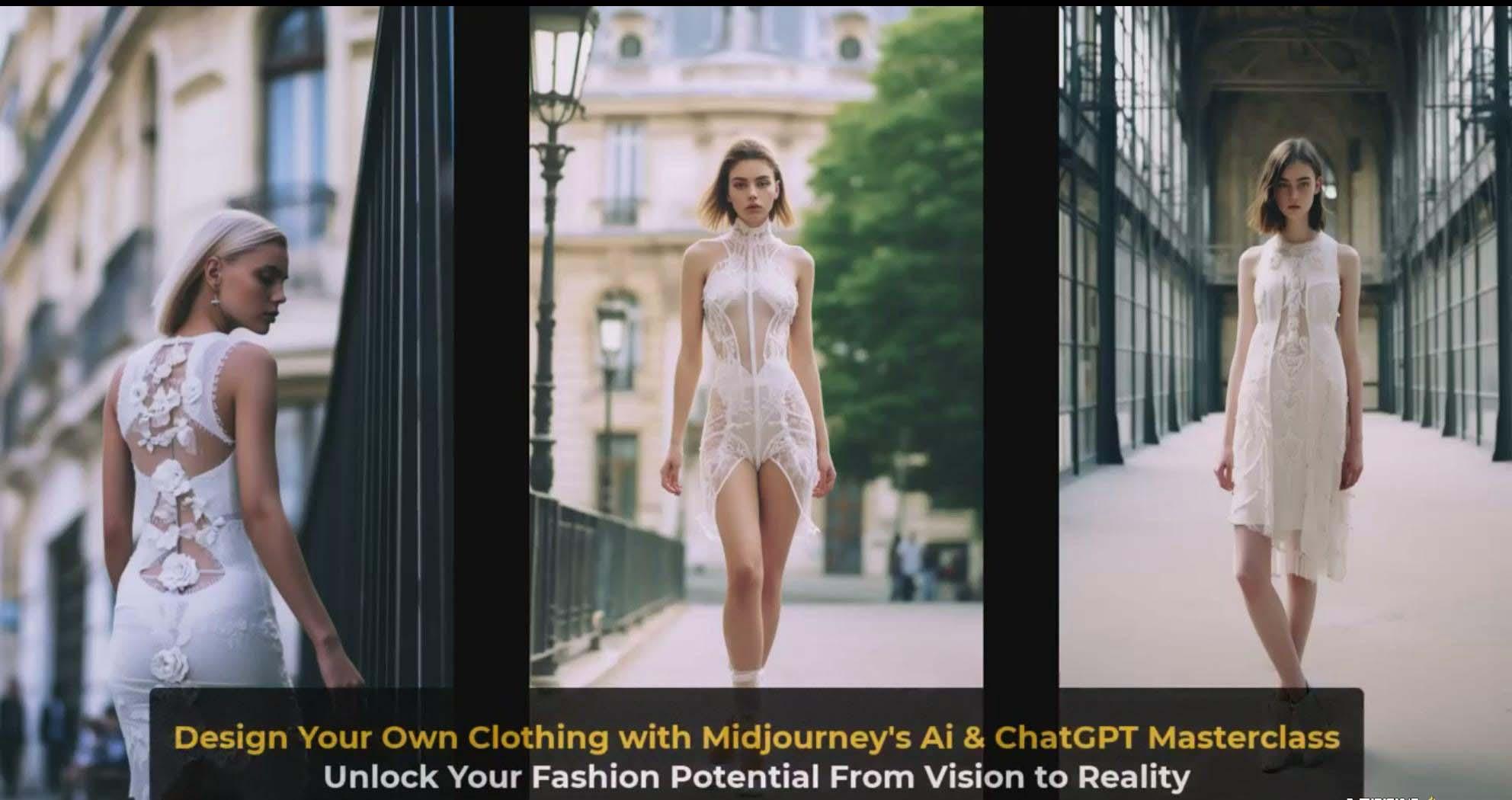 图片[4]-利用 Midjourneys Ai 人工智能设计自己的服装AI大师班-10节课-中英字幕-江南创业网