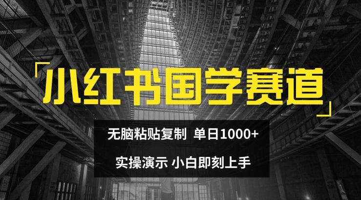 小红书国学赛道，无脑粘贴复制，单日1K，实操演示，小白即刻上手【揭秘】-江南创业网