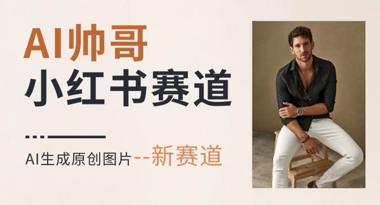 AI一键生成帅哥，新思路新赛道，涨粉迅速，轻松月入过万-江南创业网