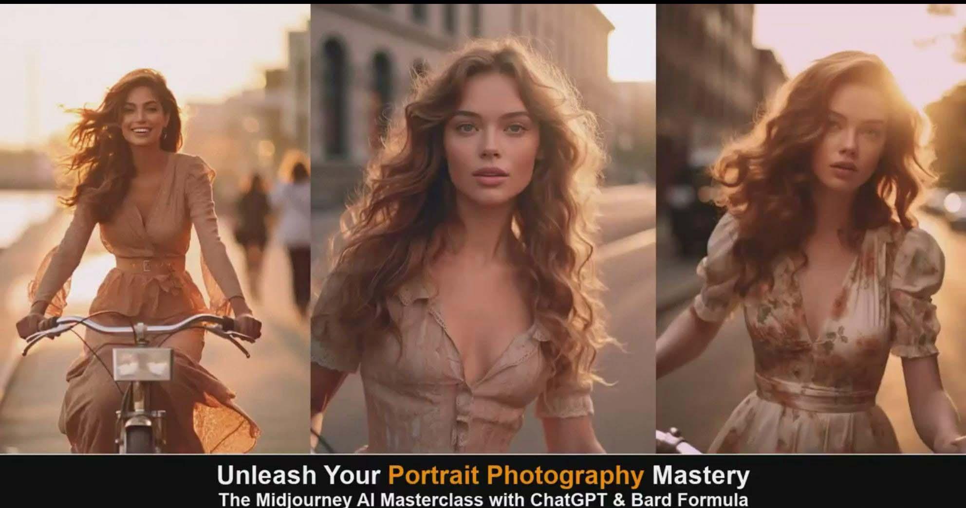 图片[4]-(9312期)Midjourney v5 ChatGPT 和 Bard AI人工智能人像摄影大师班-15节-中英字幕-江南创业网