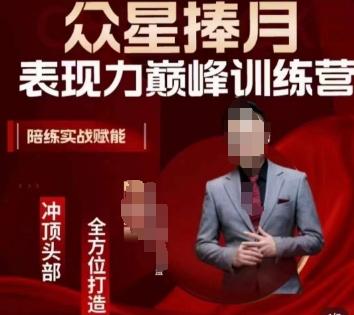 众星捧月表现力巅峰训练营，全方位打造，陪练实战赋能-江南创业网