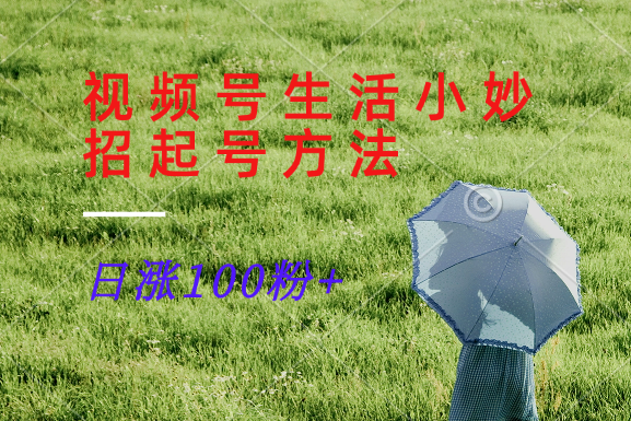 视频号生活小妙招分享赛道， 起号涨粉新方法，日涨100粉-江南创业网