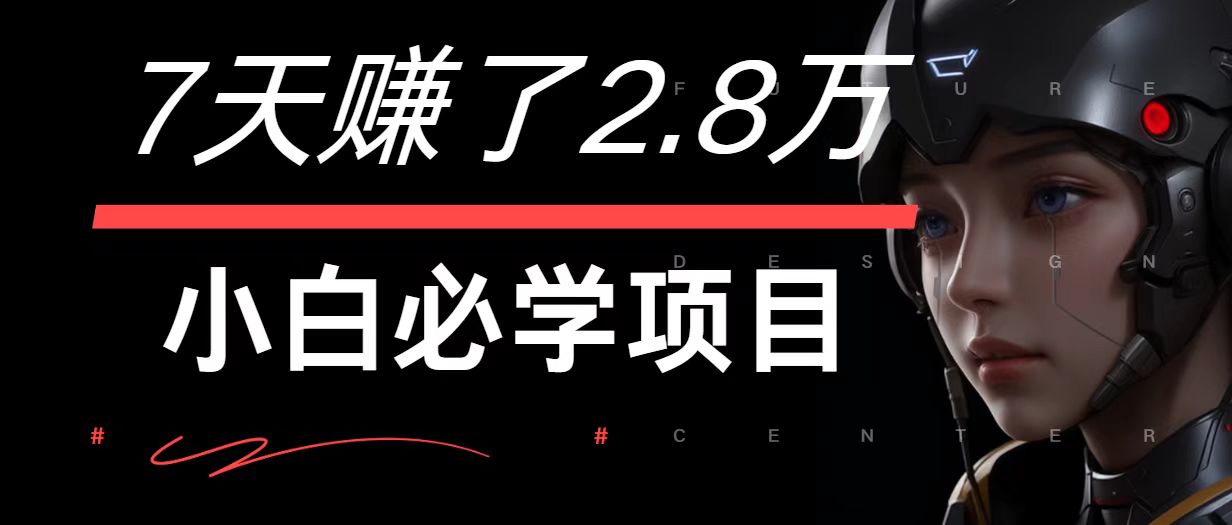 7天赚了2.8万！每单利润最少500+，轻松月入7万+小白有手就行-江南创业网